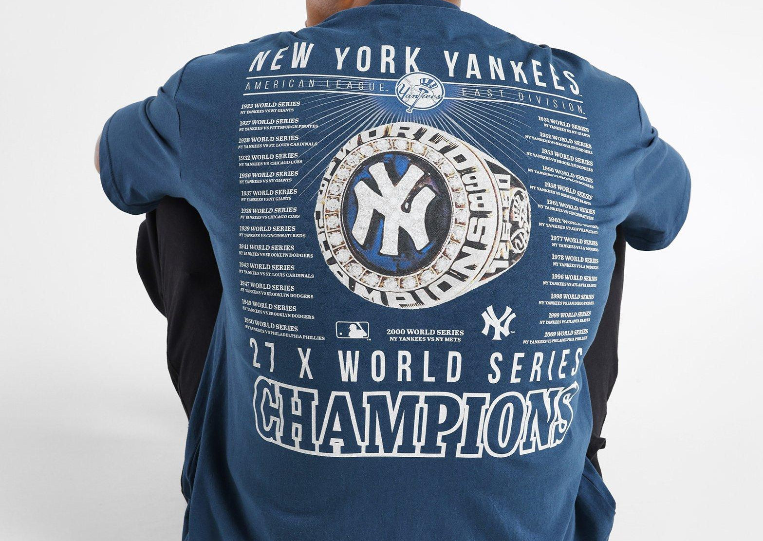 Blue Majestic NY Yankees T-Shirt JD Sports Malaysia