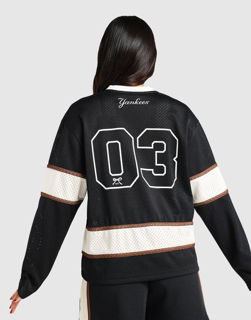 New York Panel Mesh Long Sleeve T-Shirt