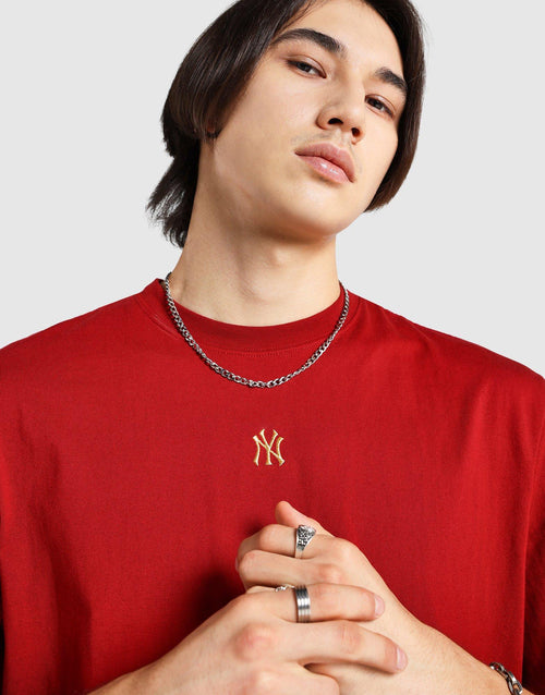 Metallic Embroidered T‑Shirt