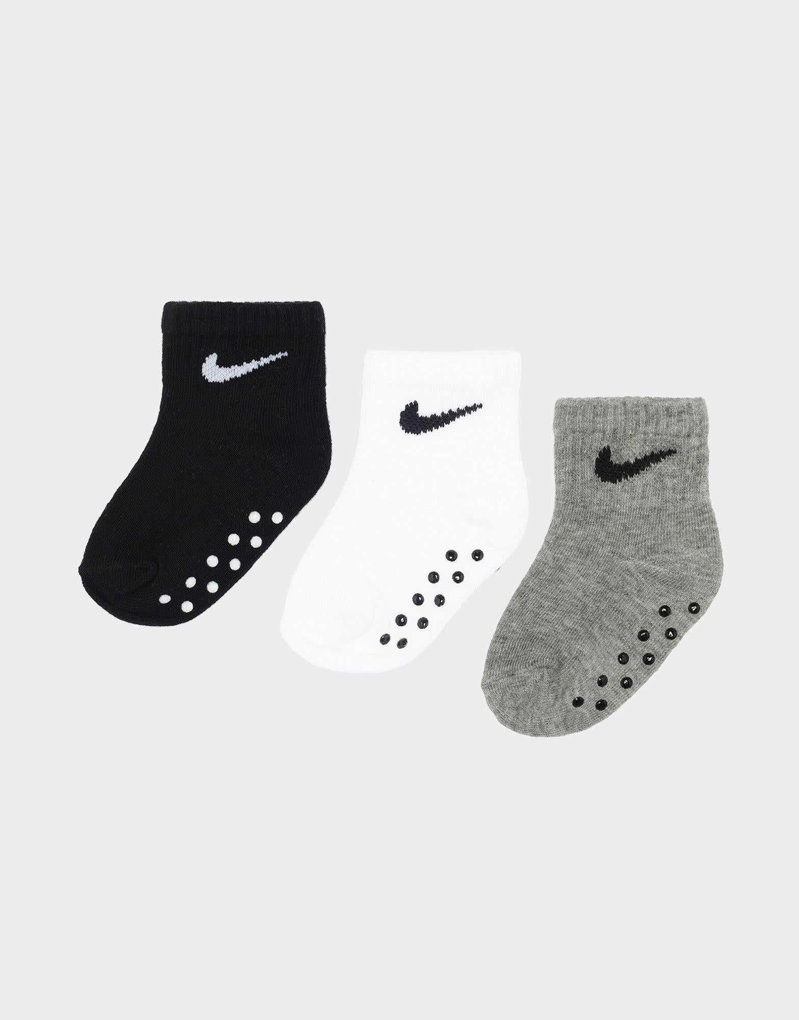 Core Swoosh Gripper Socks 3 Pack Infant's