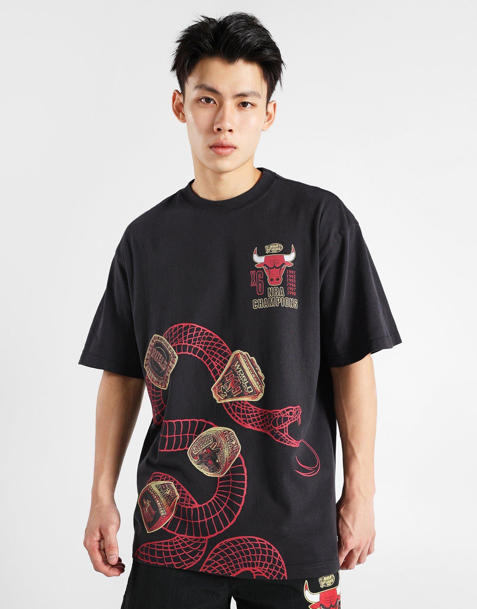 Black Mitchell & Ness CNY Snake T-Shirt - JD Sports Malaysia