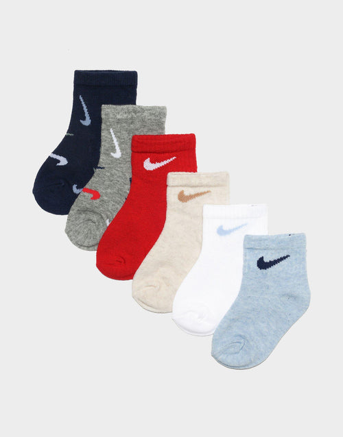 Swooshfetti Socks 6-Pack Infant's