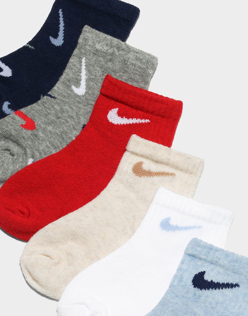 Swooshfetti Socks 6-Pack Infant's
