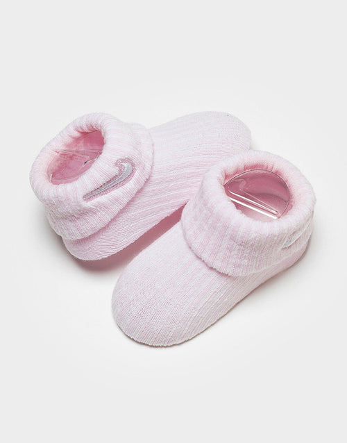 2-Piece Velour Swoosh Box Set Pink Foam Infant's