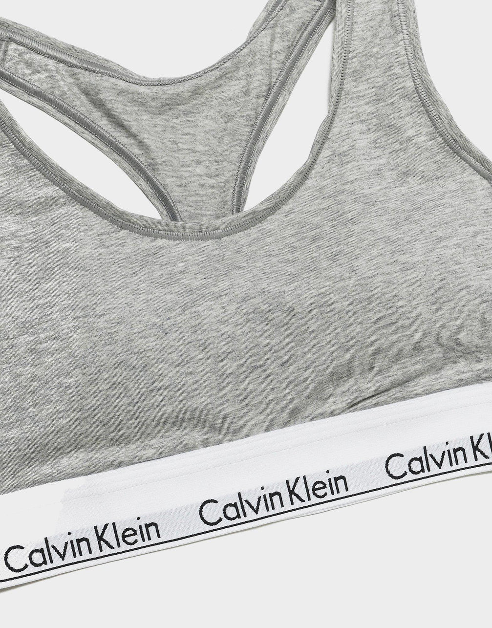 Grey Calvin Klein Modern Cotton Lightly‑Lined Bralette - JD Sports Malaysia