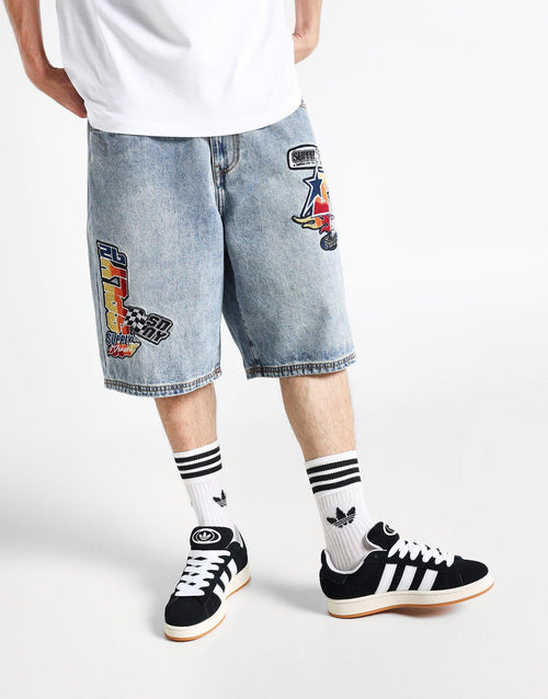 Buddy Straight Washed Denim Shorts
