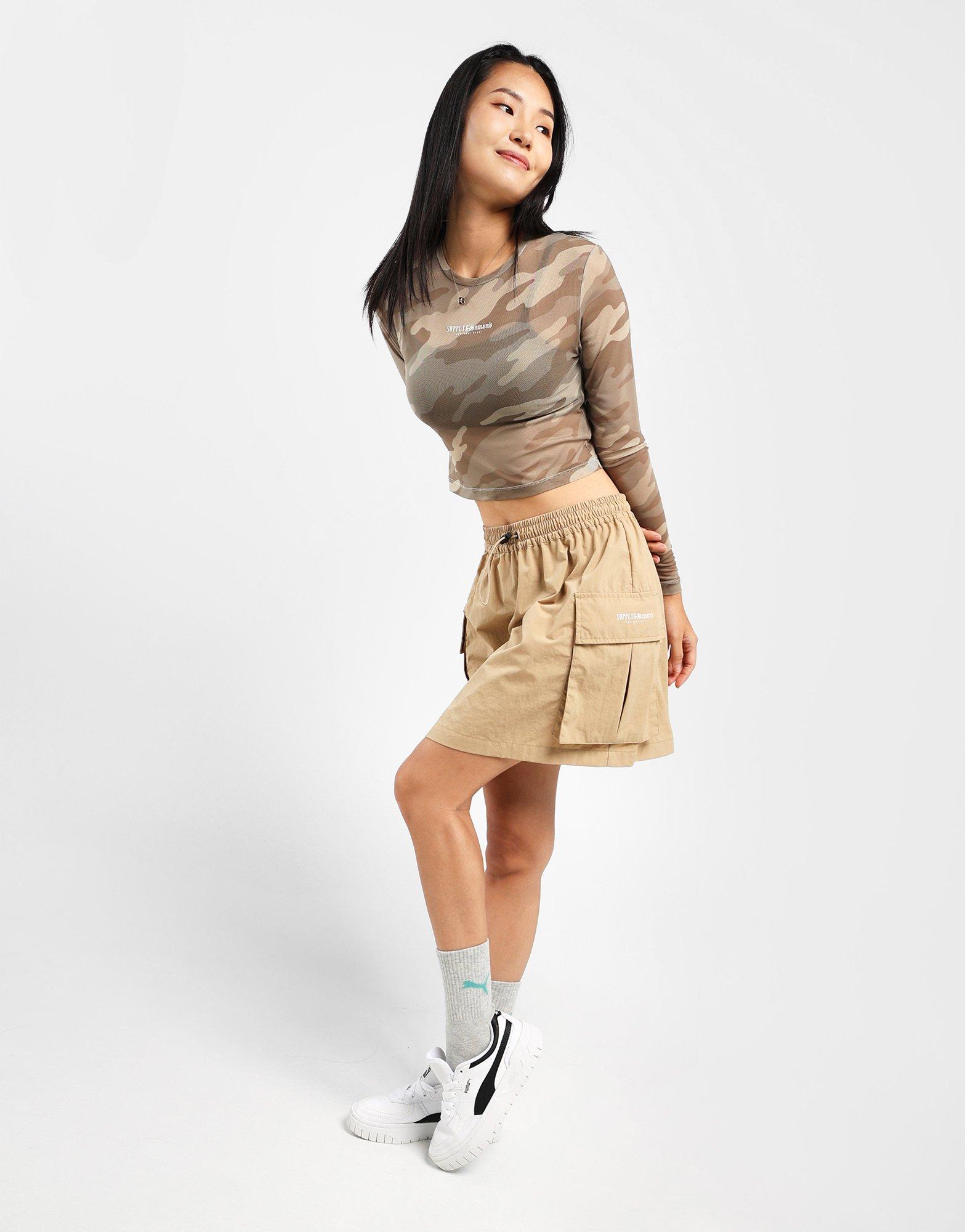 Cargo Mini Skirt Women's