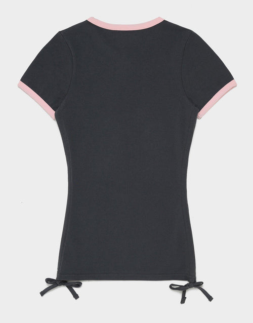 Ruched Short Sleeve T-Shirt
