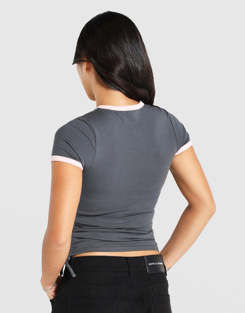 Ruched Short Sleeve T-Shirt