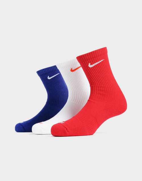 Multi Nike Everyday Plus Cushioned Training Crew Socks (3 Pairs