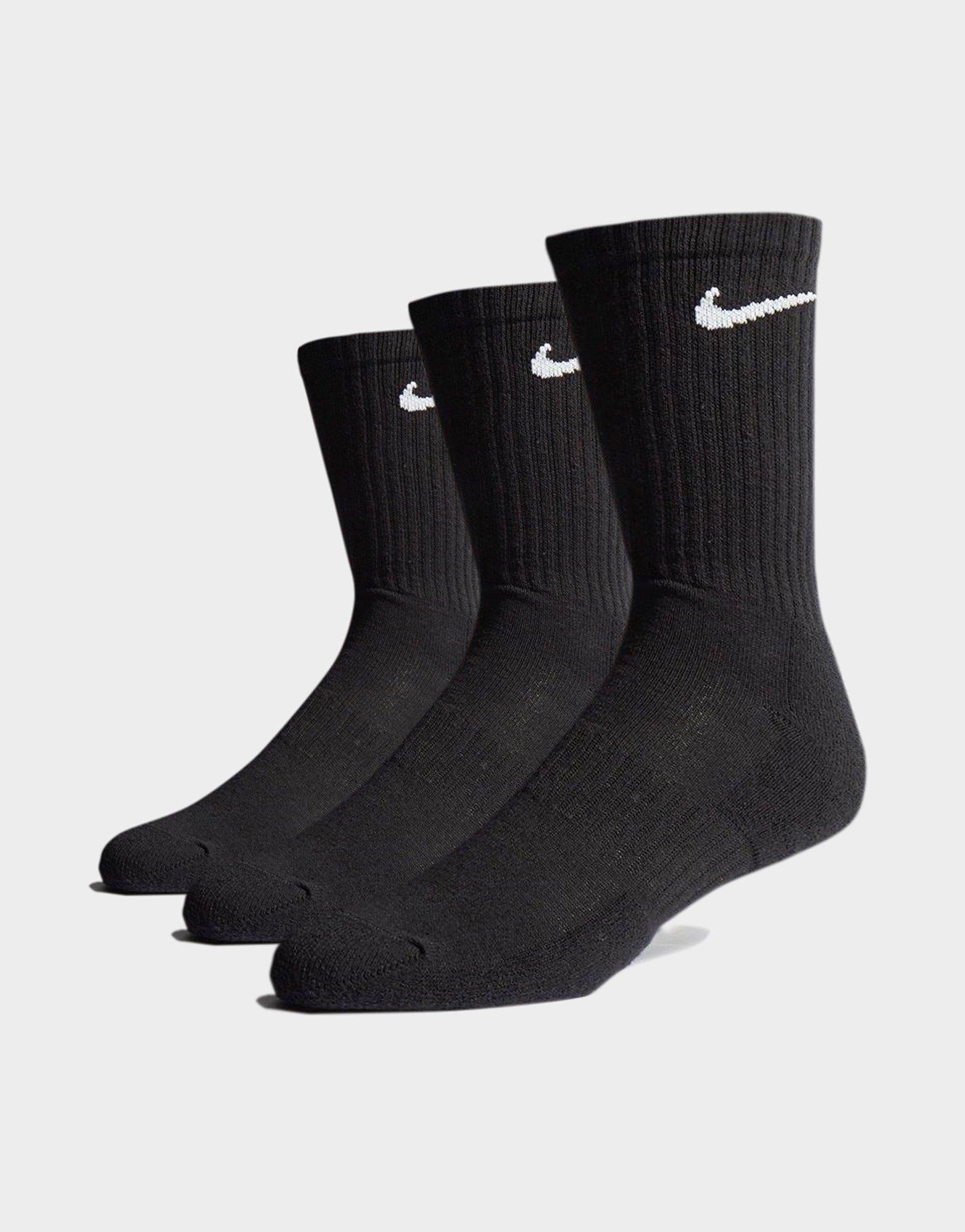 3-Pack Cushioned Crew Socks
