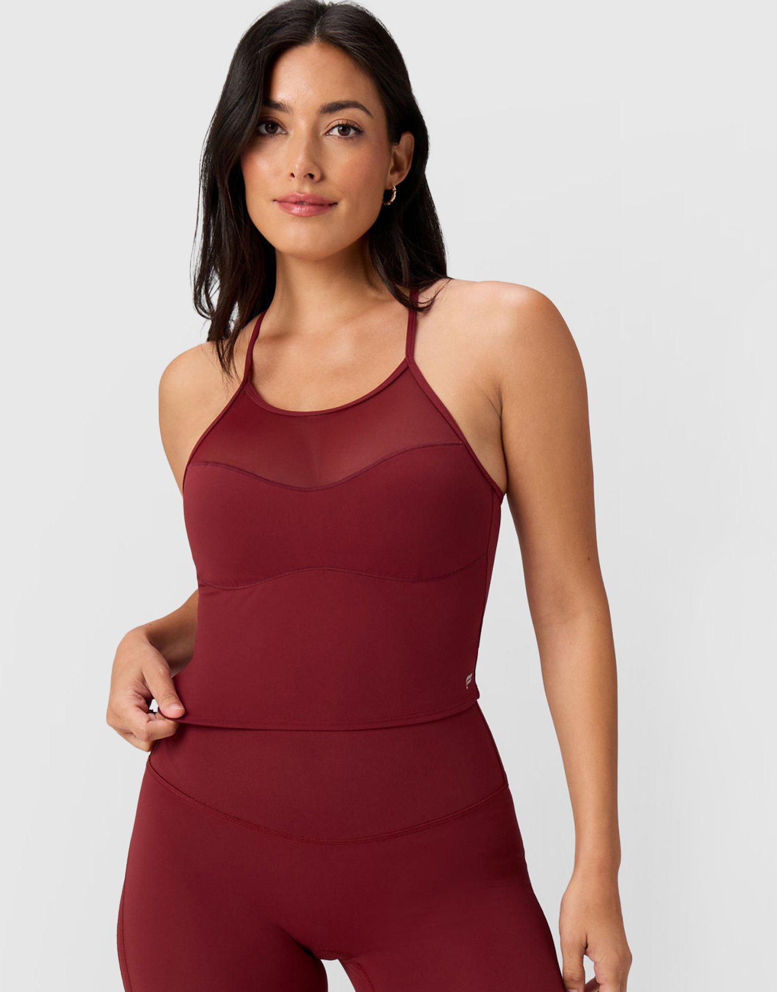 PureLuxe Mesh Built-In Bra Tank