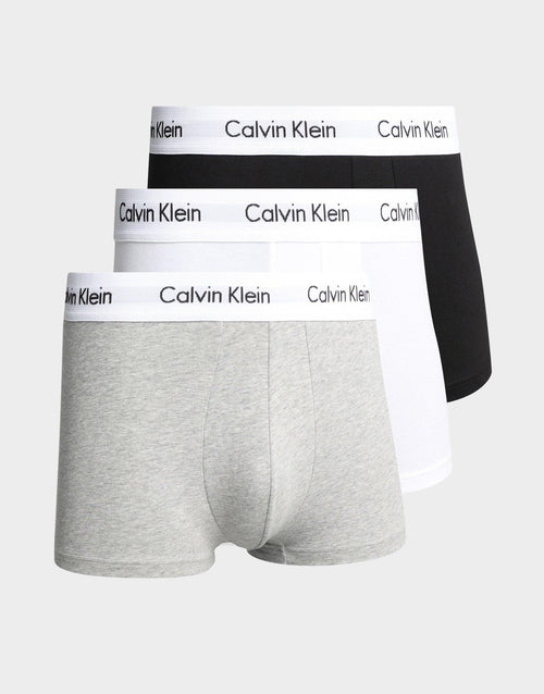 Multi Calvin Klein Cotton Stretch Pack Low Rise Trunk JD