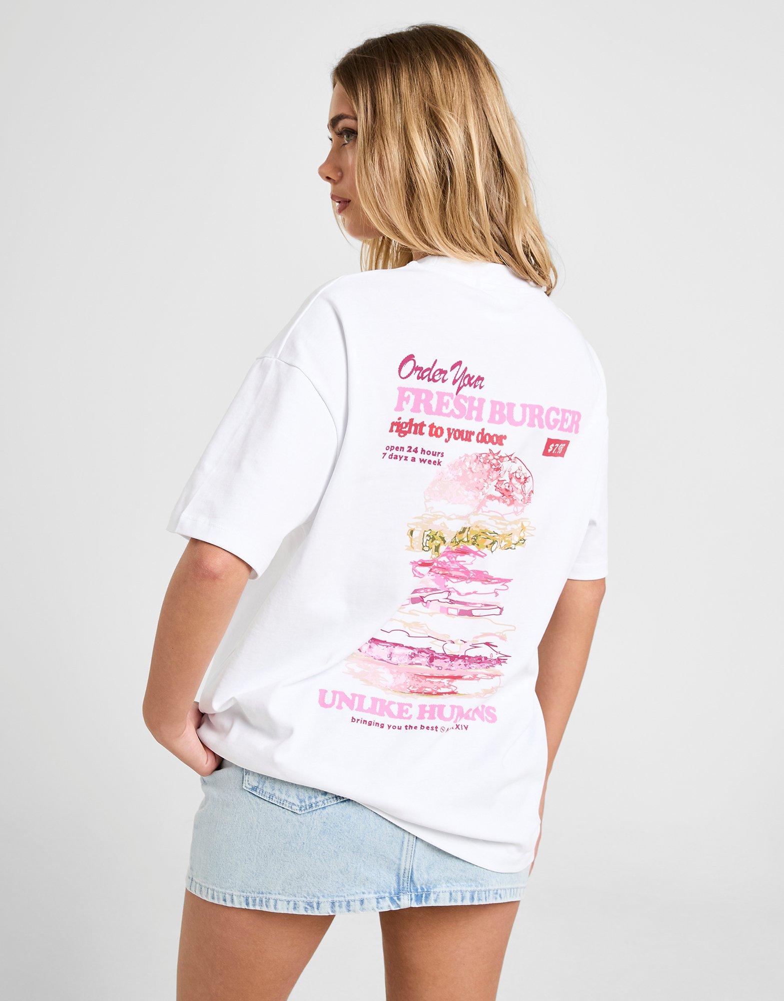 White Unlike Humans Burger T-Shirt - JD Sports Malaysia