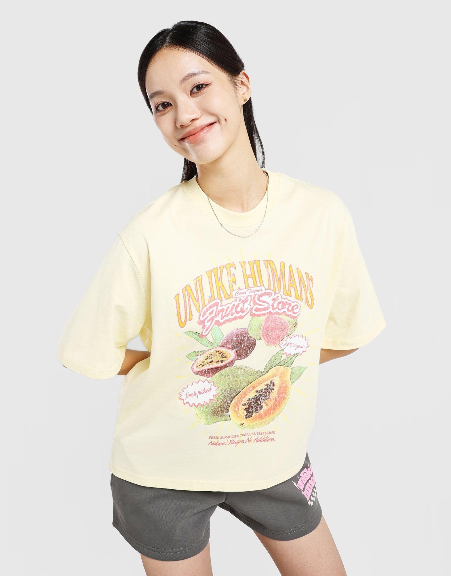 Yellow Unlike Humans Tropical T-Shirt - JD Sports Malaysia