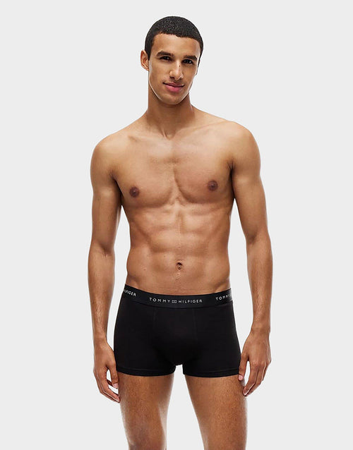Signature Metallic Logo Waistband Trunks (3-Pack)