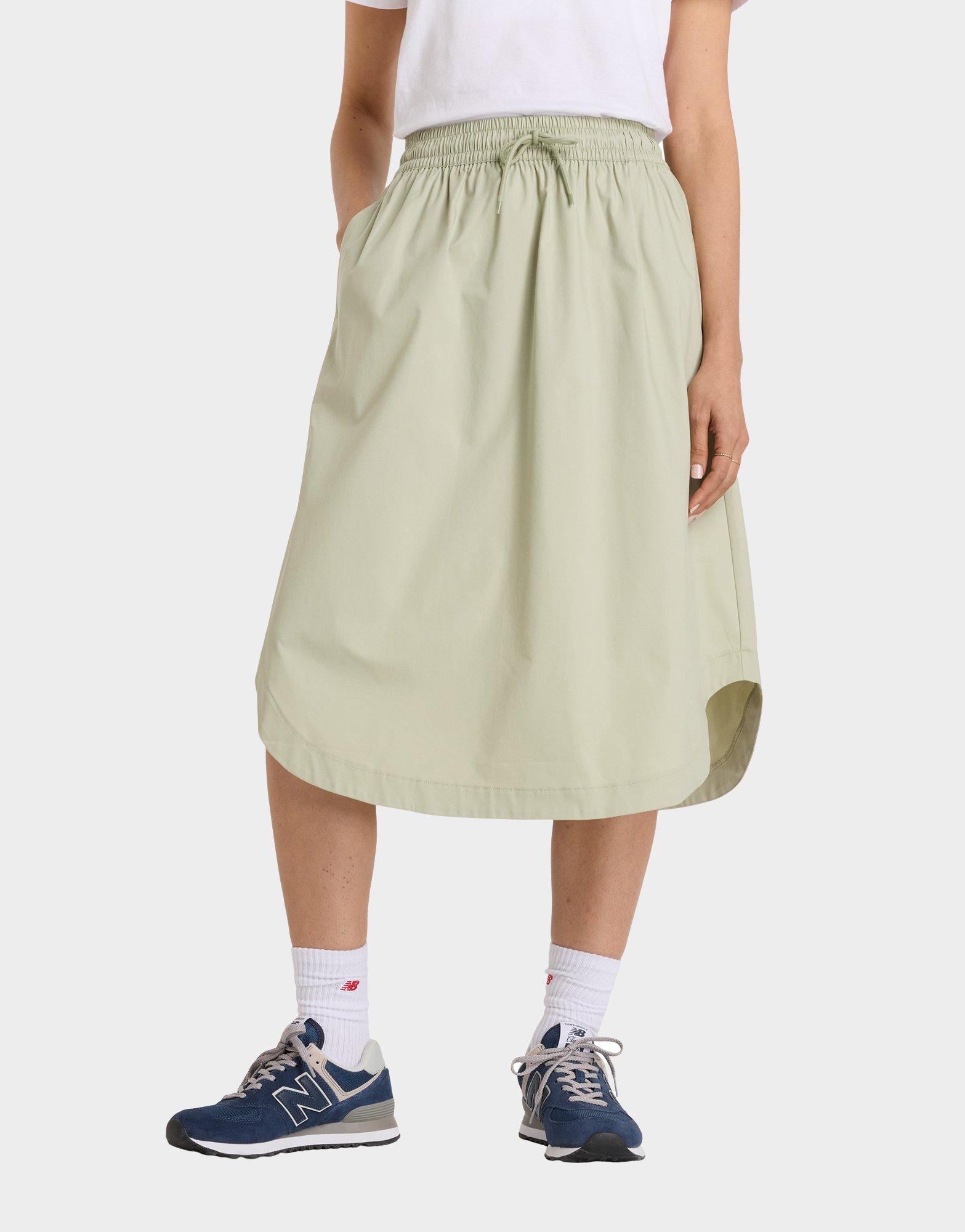Twill Midi Skirt