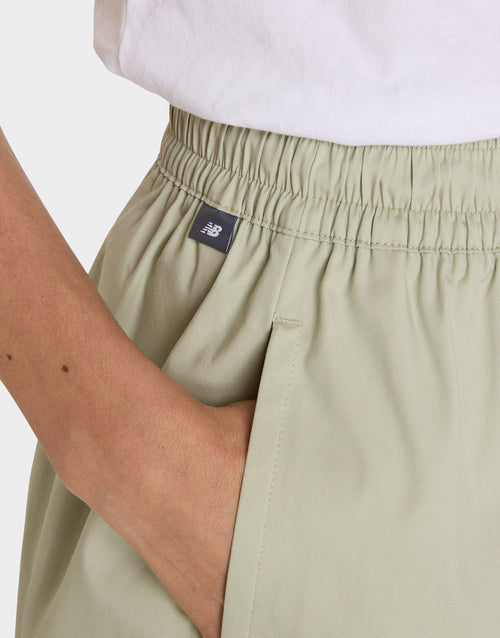 Twill Midi Skirt