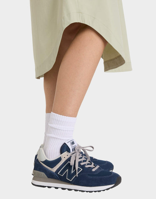 Twill Midi Skirt