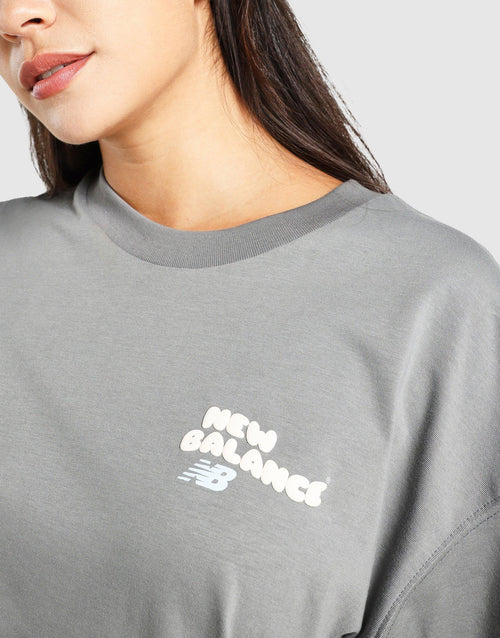 Wavy Logo Oversized T-Shirt