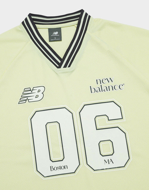 Rib Sport Jersey Short Sleeve Top