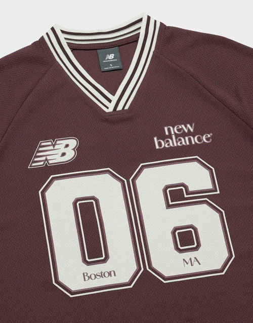Rib Sport Jersey Short Sleeve Top