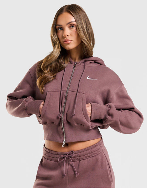 Phoenix Crop Full Zip Hoodie