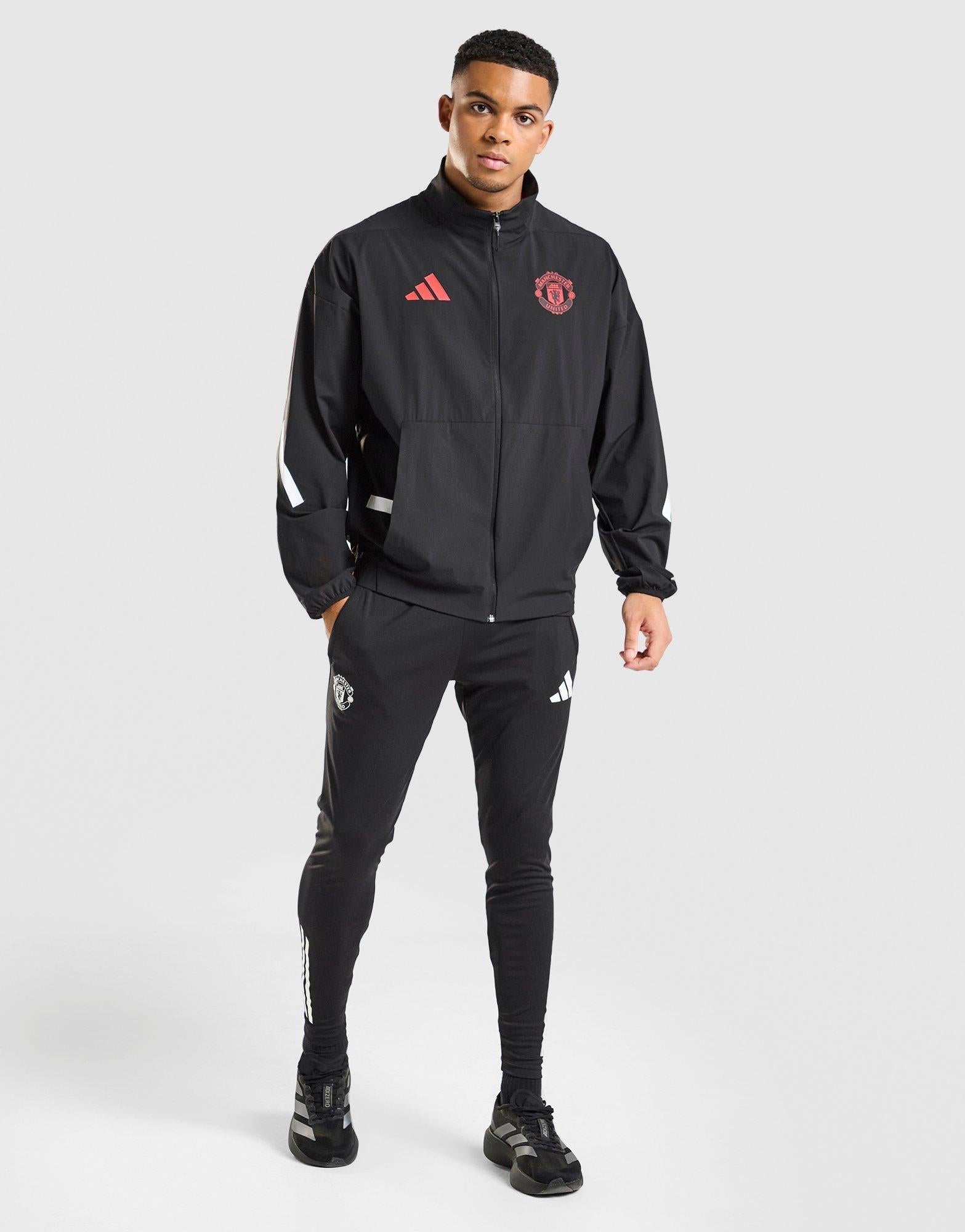 Black adidas Manchester United FC Anthem Jacket - JD Sports Malaysia