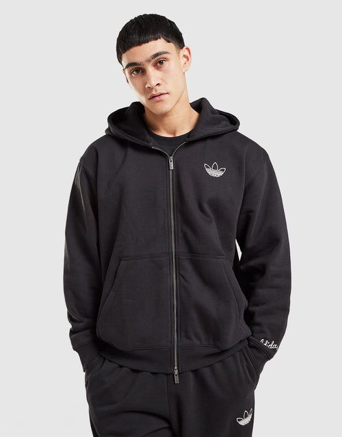 Chain Stitch Full Zip Hoodie